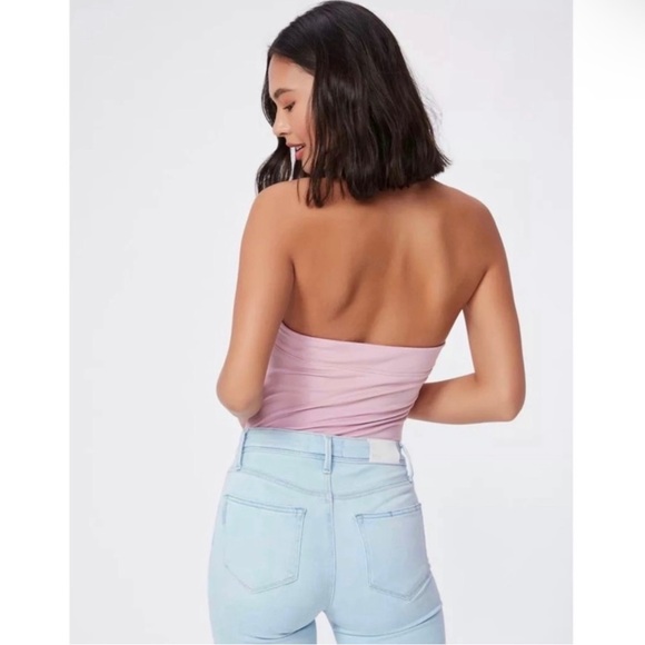 NEW PAIGE LILAC HALTER BODYSUIT - Picture 5 of 7